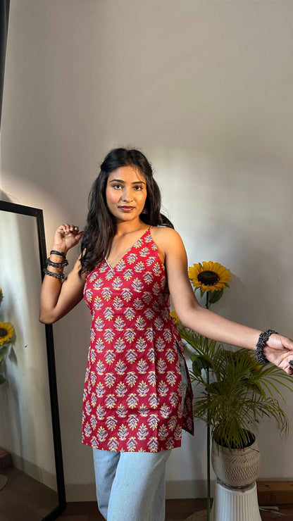 Backless Short Kurti by Snazzybees