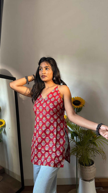 Backless Short Kurti by Snazzybees