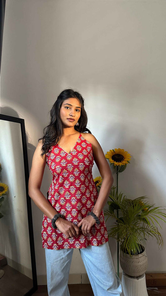 Backless Short Kurti by Snazzybees