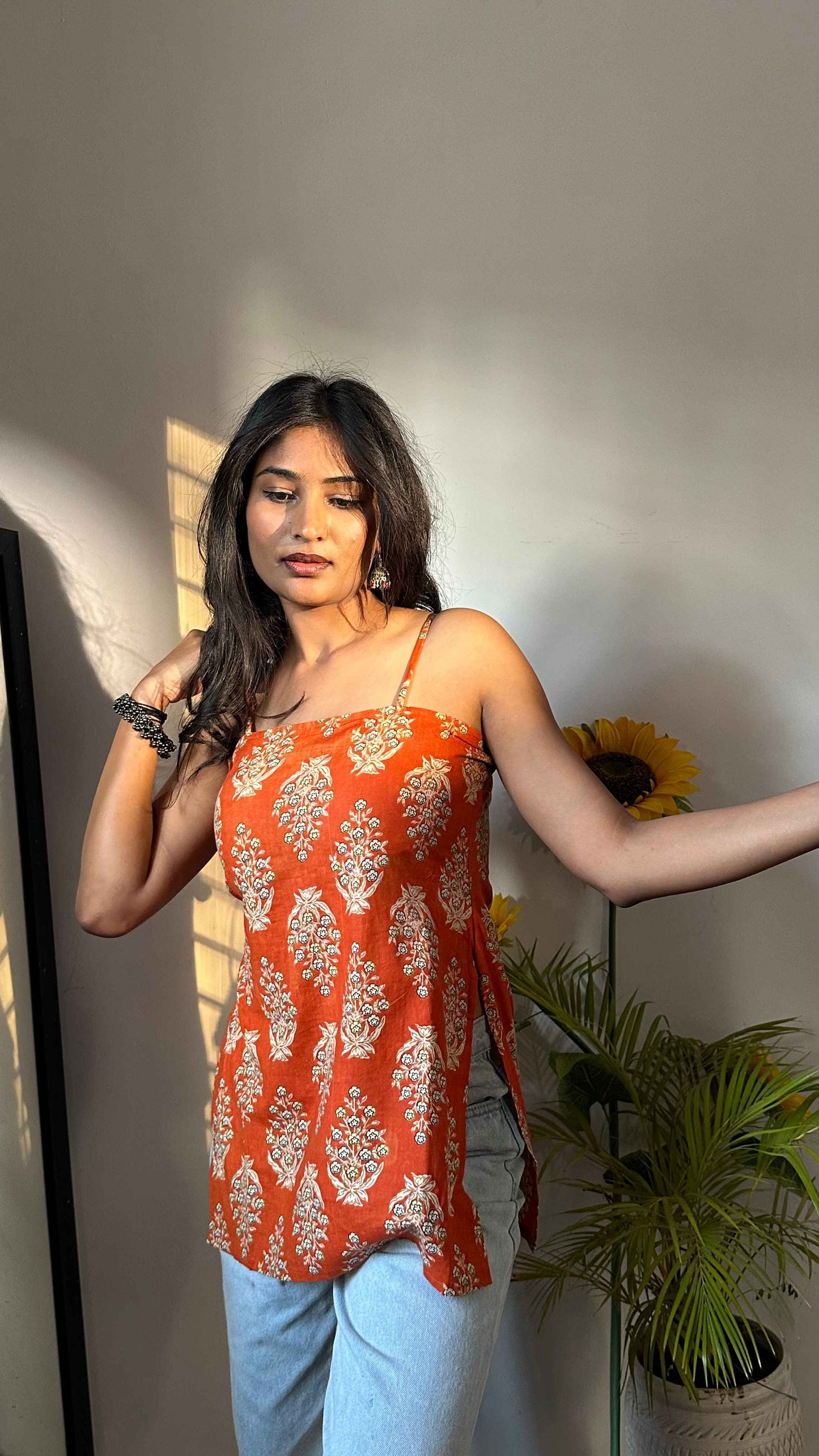 Backless  Short Kurti by Snazzybees