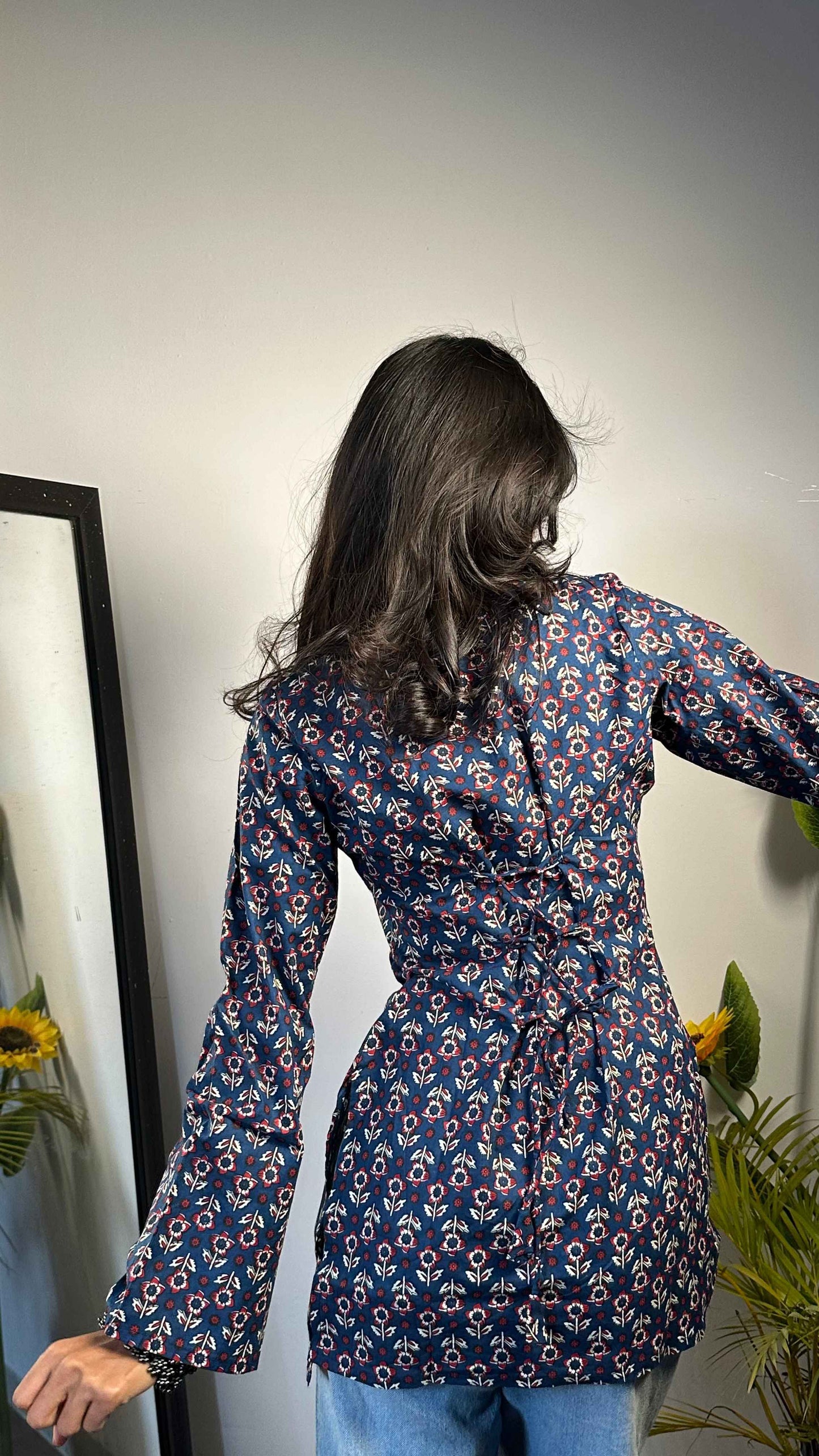 Desi Full Sleevs Short Kurti